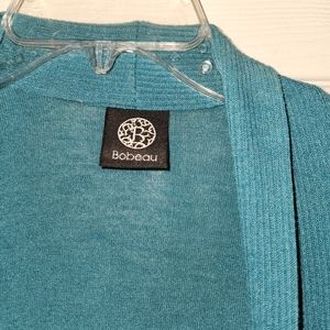 Bobeau teal cardigen